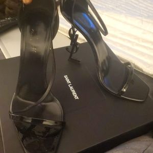 YSL patent leather heels
